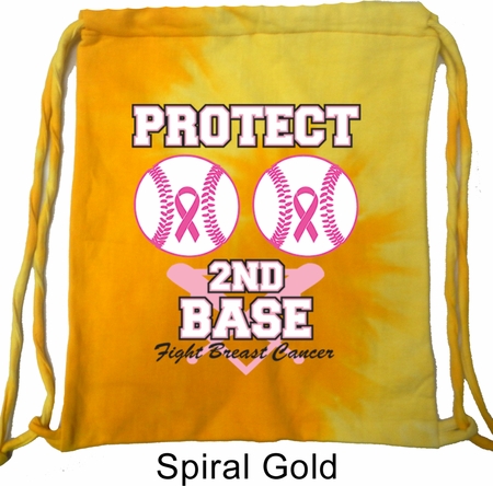 Breast Cancer Awareness Bag Protect 2nd Base Tie Dye Bag