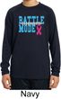Breast Cancer Awareness Battle Mode Kids Dry Wicking Long Sleeve Shirt