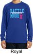 Breast Cancer Awareness Battle Mode Kids Dry Wicking Long Sleeve Shirt