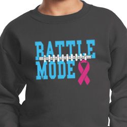 Breast Cancer Awareness Battle Mode Kids Sweat Shirt