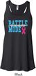Breast Cancer Awareness Battle Mode Ladies Flowy Racerback Tanktop