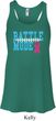 Breast Cancer Awareness Battle Mode Ladies Flowy Racerback Tanktop