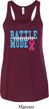 Breast Cancer Awareness Battle Mode Ladies Flowy Racerback Tanktop