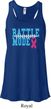 Breast Cancer Awareness Battle Mode Ladies Flowy Racerback Tanktop