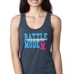 Breast Cancer Awareness Battle Mode Ladies Ideal Tank Top