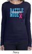 Breast Cancer Awareness Battle Mode Ladies Long Sleeve Shirt