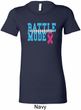 Breast Cancer Awareness Battle Mode Ladies Longer Length Shirt