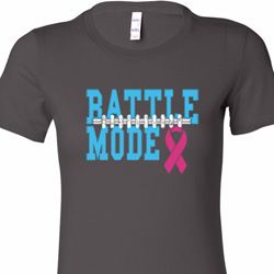 Breast Cancer Awareness Battle Mode Ladies Longer Length Shirt