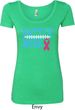 Breast Cancer Awareness Battle Mode Ladies Scoop Neck Shirt