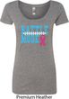 Breast Cancer Awareness Battle Mode Ladies Scoop Neck Shirt