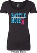 Breast Cancer Awareness Battle Mode Ladies Scoop Neck Shirt