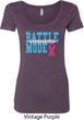 Breast Cancer Awareness Battle Mode Ladies Scoop Neck Shirt