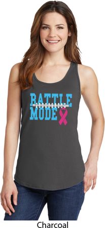 Breast Cancer Awareness Battle Mode Ladies Tank Top