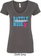 Breast Cancer Awareness Battle Mode Ladies V-Neck Shirt