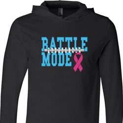 Breast Cancer Awareness Battle Mode Lightweight Hoodie Tee