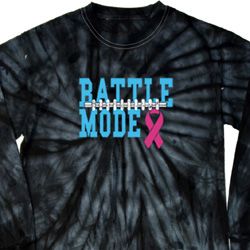 Breast Cancer Awareness Battle Mode Long Sleeve Tie Dye Shirt