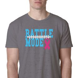 Breast Cancer Awareness Battle Mode Mens Burnout Shirt