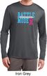 Breast Cancer Awareness Battle Mode Mens Dry Wicking Long Sleeve Shirt