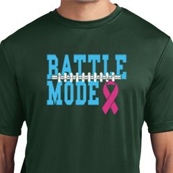 Breast Cancer Awareness Battle Mode Mens Moisture Wicking Shirt