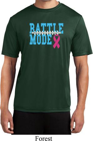 Breast Cancer Awareness Battle Mode Mens Moisture Wicking Shirt