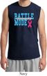 Breast Cancer Awareness Battle Mode Mens Muscle Shirt