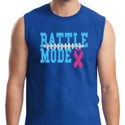 Breast Cancer Awareness Battle Mode Mens Muscle Shirt