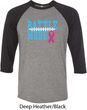 Breast Cancer Awareness Battle Mode Mens Raglan Shirt