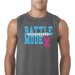 Breast Cancer Awareness Battle Mode Mens Sleeveless Shirt