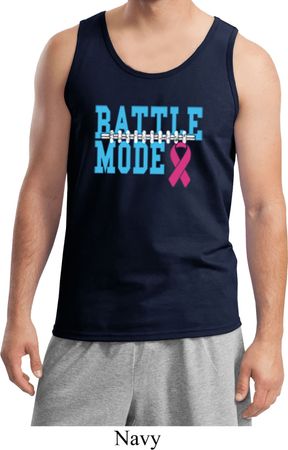 Breast Cancer Awareness Battle Mode Mens Tank Top