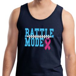 Breast Cancer Awareness Battle Mode Mens Tank Top