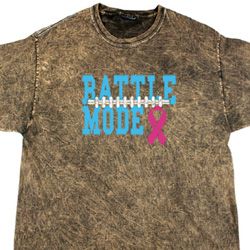 Breast Cancer Awareness Battle Mode Mineral Tie Dye Shirt