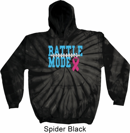 Breast Cancer Awareness Battle Mode Tie Dye Hoodie