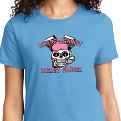 Breast Cancer Awareness Bikers Against Breast Cancer Ladies Shirt