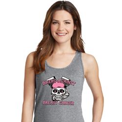 Breast Cancer Awareness Bikers Against Breast Cancer Ladies Tank Top
