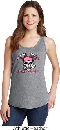 Breast Cancer Awareness Bikers Against Breast Cancer Ladies Tank Top