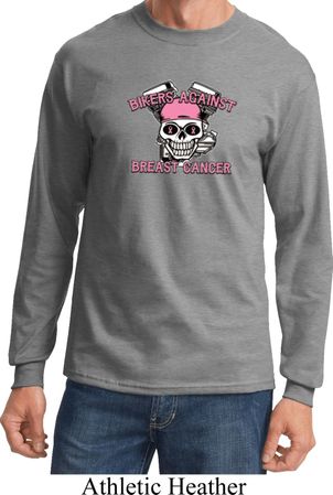 Breast Cancer Awareness Bikers Against Breast Cancer Long Sleeve Shirt