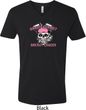 Breast Cancer Awareness Bikers Against Breast Cancer Mens V-Neck Shirt
