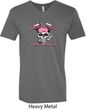 Breast Cancer Awareness Bikers Against Breast Cancer Mens V-Neck Shirt