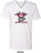 Breast Cancer Awareness Bikers Against Breast Cancer Mens V-Neck Shirt