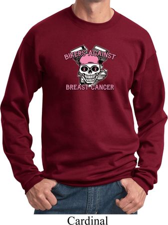 Breast Cancer Awareness Bikers Against Breast Cancer Sweatshirt