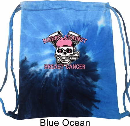 Breast Cancer Awareness Bikers Against Breast Cancer Tie Dye Bag