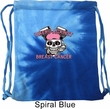 Breast Cancer Awareness Bikers Against Breast Cancer Tie Dye Bag