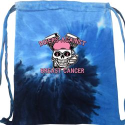 Breast Cancer Awareness Bikers Against Breast Cancer Tie Dye Bag Breast Cancer Awareness Bikers Against Breast Cancer Tie Dye Bag