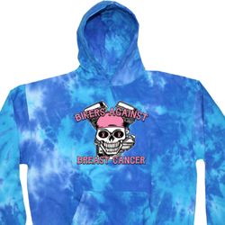 Breast Cancer Awareness Bikers Against Breast Cancer Tie Dye Hoodie Breast Cancer Awareness Bikers Against Breast Cancer Tie Dye Hoodie