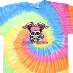 Breast Cancer Awareness Bikers Against Breast Cancer Tie Dye Shirt Breast Cancer Awareness Bikers Against Breast Cancer Tie Dye Shirt