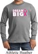 Breast Cancer Awareness Dream Big Kids Long Sleeve Shirt
