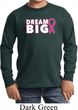 Breast Cancer Awareness Dream Big Kids Long Sleeve Shirt
