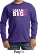 Breast Cancer Awareness Dream Big Kids Long Sleeve Shirt