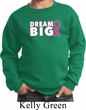Breast Cancer Awareness Dream Big Kids Sweat Shirt