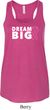 Breast Cancer Awareness Dream Big Ladies Flowy Racerback Tanktop
